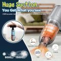 DAN Technology Original 3-in-1  Car Vacuum Cleaner High Suction Power 15000 PA, Cordless Handheld Rechargeable Mini Vacuum for Car, Home & Keyboard. 