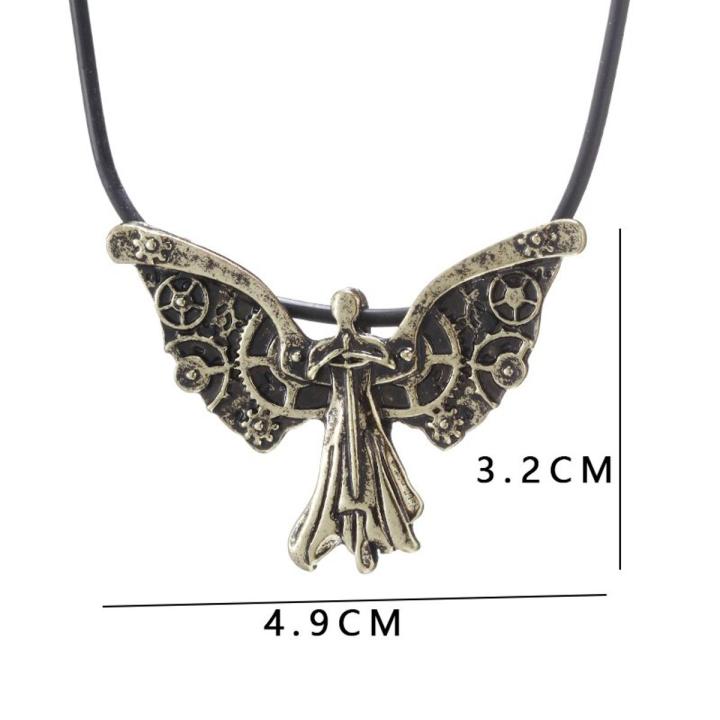 The Mortal Instruments City of Bones The Infernal Devices Tessa's Clockwork Angel Pendant necklace