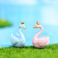 Micro Landscape Swan Ornament Anti-fade Little Swan Potted Plants Garden Ornament. 