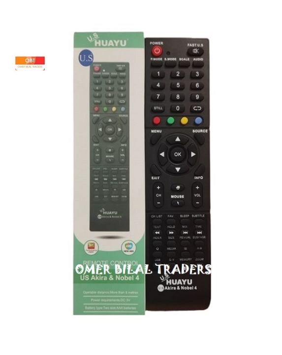 Akira & Nobel Remote Control For LED & LCD TV