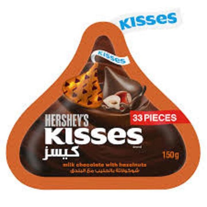 Hershey's Kisses, Milk Chocolate & Hazelnut Orange Packet, 146g