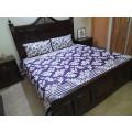 3 Pieces Cotton Bedsheet. 