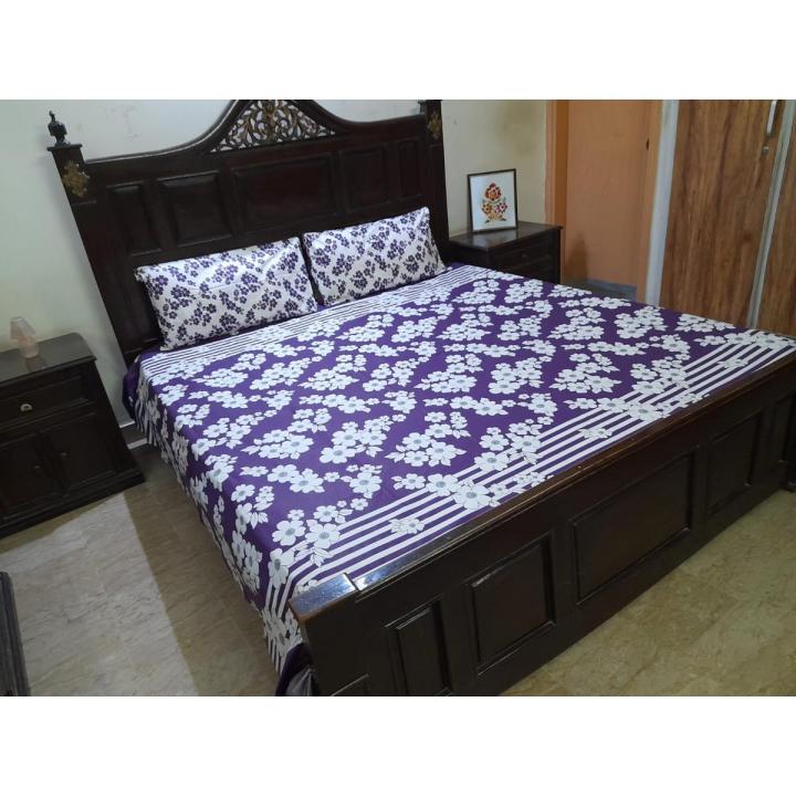 3 Pieces Cotton Bedsheet