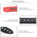 Pack of 2 Anti-lost Phone Number Plate Keychain Auto Vehicle keyring Interior Decoration. 