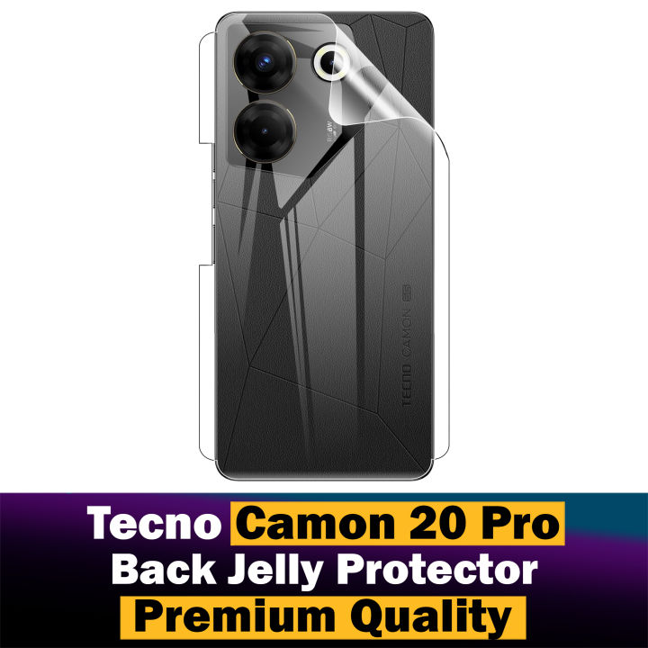 Tecno Camon 20 Pro Back Protector Transparent Hydrogel Soft Film jell Protection For Camon 20 Pro