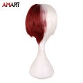 My Hero Academia Cos Wig for Cosplay Todoroki Shoto Red White Soft Hair Girls Cosplay Dress-up Costume Accessories. 
