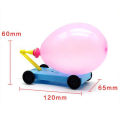 DIY Balloon Powered Car Recoil Force Physics Experiment Educational Kids Toy. 