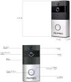 AKASO Video Doorbell, Smart Doorbell 720P HD WiFi Security Camera with 8G Memory Storage, Real-Time Two-Way Talk and Video, Night Vision, PIR Motion Detection and App Control for iOS and Android. 