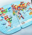 World Map for Kids Learning With 30 Countries Flags with Language, Capital, Currency, Continent, Area, National Animal, Famous Place - Wooden Material. 