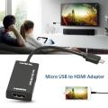 New Micro USB To HDMI-compatible TV Out HDTV MHL Adapter Cable For Phone /Tablet For PC Laptop Projector TV Drop Shipping. 