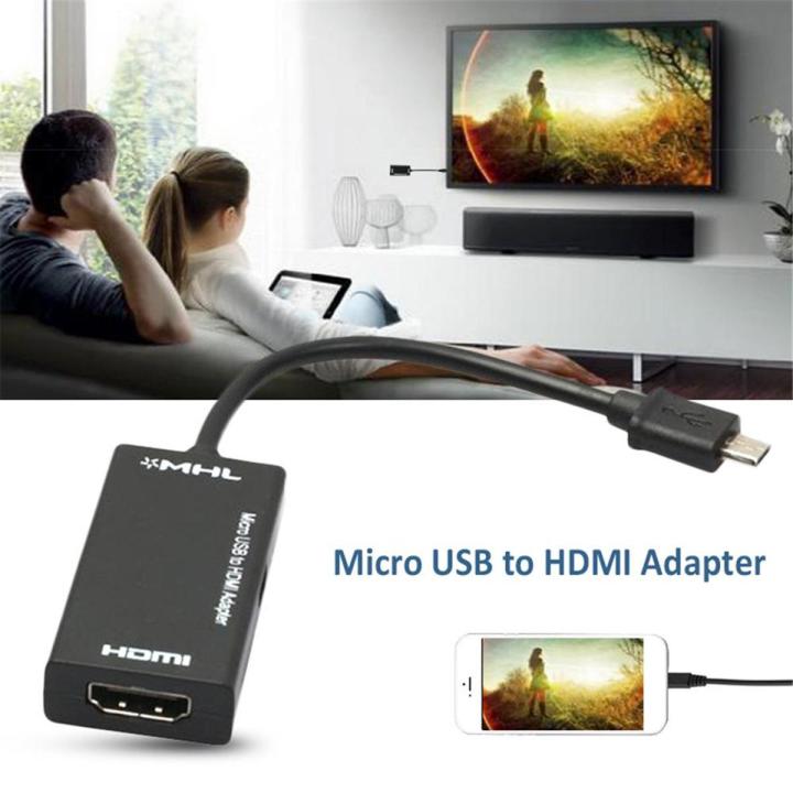 New Micro USB To HDMI-compatible TV Out HDTV MHL Adapter Cable For Phone /Tablet For PC Laptop Projector TV Drop Shipping