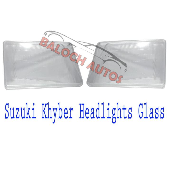 Suzuki Khyber Head Light Glass - Both Sides - Left + Right - 2 Piece