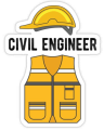 10 Pcs Civil Engineering Stickers Pack For Laptop,Desk, Notebook and Mobile covers DIY Stickers - JangoMango Store. 