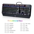 Keyboard Mechanical Gaming LEHP USB Gaming Keyboard AZERTY with 105 Keys LED RGB for Players, Dactylo, etc. 