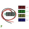 2 Wires 0.28 inch Voltmeter DC 4.5-30V Mini LED Red Blue Green Yellow Display Digital Panel Voltage Meter Detector Monitor by Electrica. 