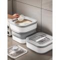 Silicone Rice Storage Box Rice Dispenser Rice Container Grain Storage Jar Kitchen Organizer. 