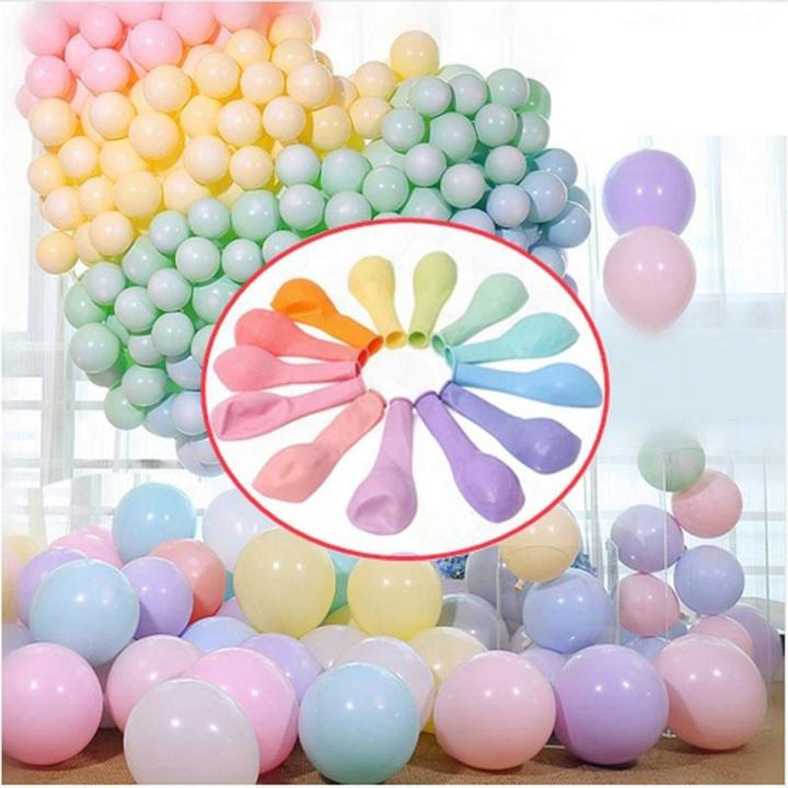 Pack of 100 Macaron Pastel Color Balloons Multi Colors Pastel Latex balloons For Happy Birthday Theme, Happy Weddings, Baby/Bridal Shower, Happy Anniversary, Welcome Party Decoration, Birthday Accessories