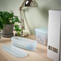 IKEA Storage Box with LID Light Blue Color. 