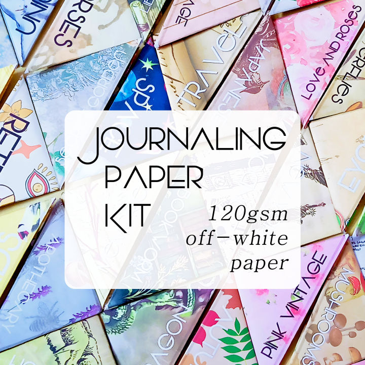 Journaling Paper Kit , Cut and Paste on your Scrapbooks, Bullet Journals, Graph Journals or Plain Blank Journals