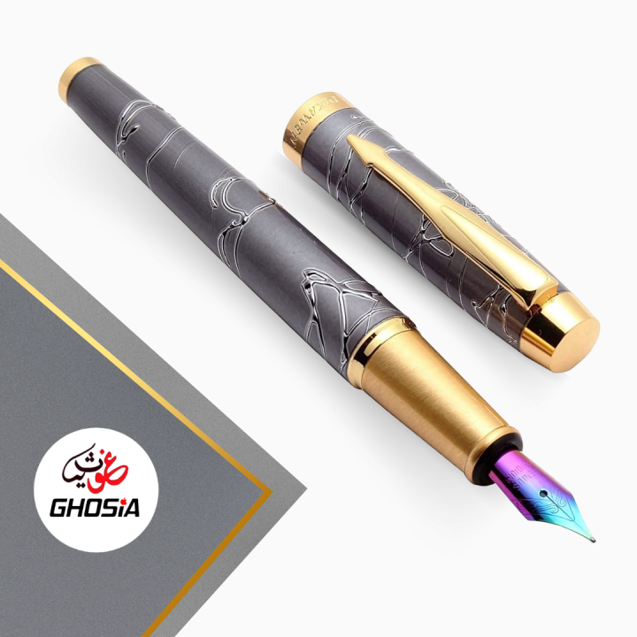 Fountain Pen Premium Design Metal Ink Pen Cartridge Pen Gift Pen Stylish Stainless Steel Fountain Ink Pen - 8059