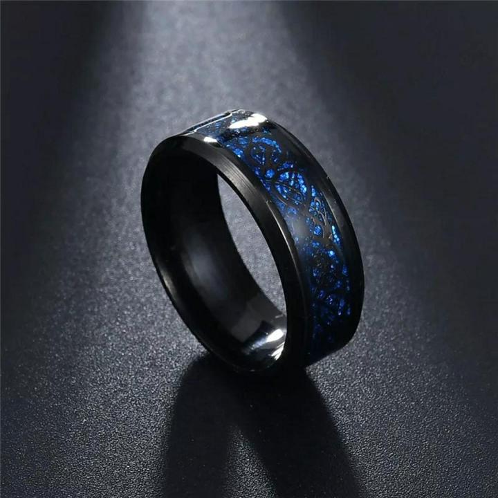 MeMolissa Jewelry New Punk ring for lover Vintage engagement Dragon steel Ring for Men & women Wedding rings