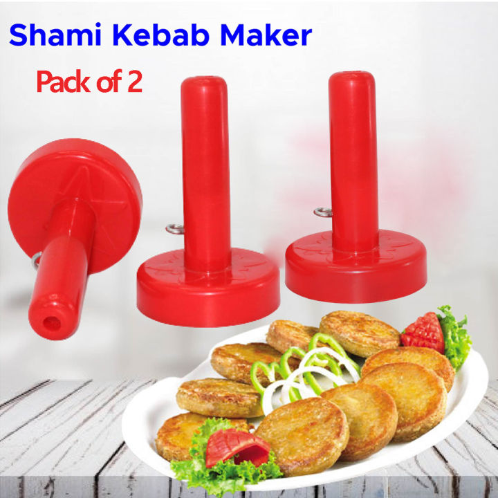 (Pack of 2) Shami Kebab Maker Plastic Random Color Die-Maker - Saancha