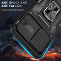 Lereach For Samsung Galaxy A73 5G Thick Armor Mobile Phone Case TPU+PC Hard Ring Car Ring Bracket Shockproof Back Cover Camera Protection. 