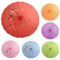 Portable Dance Umbrella Photo Props Oil Paper Bamboo Parasol Traditional. 