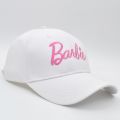 Outdoor Shading Barbie Pink Baseball Caps Curved Brim Embroidery Letter Adjustable Girls Hats Fashion Accessories. 