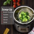 Techmanistan Stainless Steel Spider Strainer Skimer Spoon for Frying and Cooking, Deep Fry Oil Strainer, Stainless Steel Wire Skimer Spoon with Plastic Handle Fryer. 