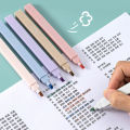 6Colors/Set Highlighter Candy Color Marker Pen Multi-colors Midliner Pastel Highlighter Set Stationery Student Writing Tool. 