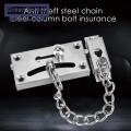 Green forest Room Lock Chain Sturdy Stainless Steel Security Door Chain Lock. 