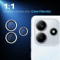 Camera Lens Protector for Redmi Note 14 Camera metal rings – Ultra Clear, Scratch-Resistant Tempered Glass Cover. 