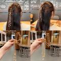 Metal Gold Crystal Hair Catcher Women Vintage Tassel pendant Hair Clips Headband Hair Accessories. 
