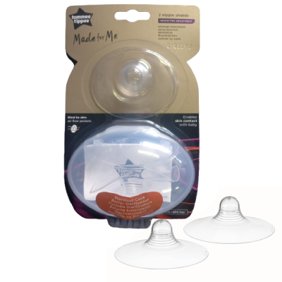 Tommee Tippee Closer To Nature Nipple Shields 2 Pack With Case