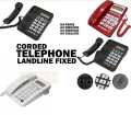 Pashaphone KX-T8001CID landline Caller ID phone With LCD Display Screen Desktop Phone White Desktop Home Business Office Corded Phone Telephone Corded Phone Speaker Identifier and Calculator PTCL Landline for Home Office Redial Flash and Pre Dialing Funct. 