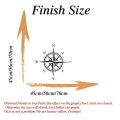 Large The Captain Compass Rose Wall Sticker Ceiling Adventure Medallion Wall Decal Bedroom Living Room Vinyl Decor. 