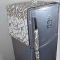 Fancy Printed Fridge Covers Quilted Cotton fabric with 6 Pockets Premium Quality. 