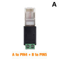 RJ45 to RS485 Converter RJ45 Terminal Adapter RJ45 to RS485 Adapter Crystal Head to Terminal TAOPA. 