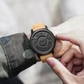 DOM 1345 Men Quartz Watch Fashion Personality Creative Scrolling Iron Ball Magnetic Pointer Waterproof for Male Watches Gift. 