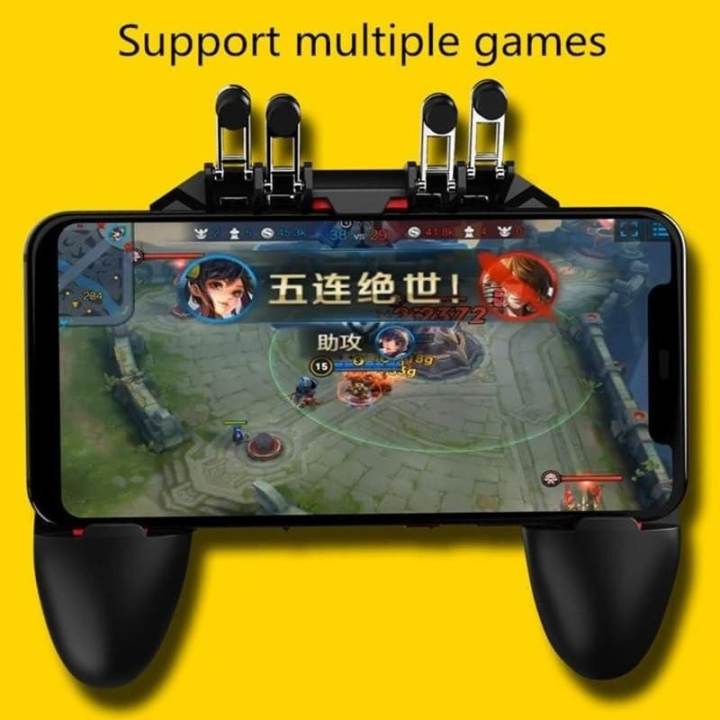 Gamepad Controller Six Fingers All In One PUBG Mobile Joystick Game ...