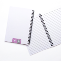Purple Pink Floral Spiral Notebook | Lined Pages | Softcover A5 Notebook. 
