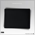 Premium Leather Wallet - 12 Pockets, Compact, Durable, Ideal for Gifts - Genuine Leather Men's Purse - Matte Black Wallet - Bifold [Compact Size]. 
