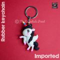 Unicorn keychain multiple variants - cartoon character / action figure soft pvc keychain for kids (girls and boys) - bag hanging accessories / keyring. 