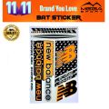 NB BOM NEW BALANCE DC CRICKET BAT STICKER Bat Sticker  (Multicolor). 
