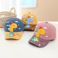 Cute Cartoon Dinosaur Kids Baseball Cap Autumn Winter Corduroy Children Hat Outdoor Warm Toddler Casual Bonnet 2-5Y. 