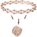 Diamond inlay Magic Expandable Ring Creative Adjustable Deformable Magic Copper Bracelet Expanding To Bangle 2-in-1 Telescopic Ring. 