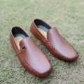 Brown Importia Synthetic Leather Loafer Shoes For Men. 