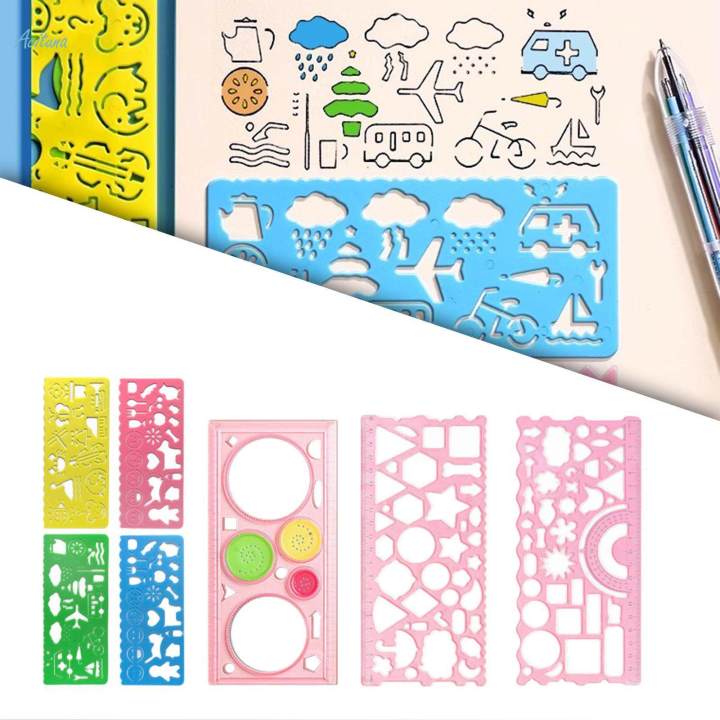 7Pcs%20Geometric%20Drawings%20Templates%20DIY%20Crafts%20for%20School%20Building%20Studying%20-%20Image%205