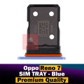 Oppo Reno 7 SIM Tray Sim Jacket Sim Slot Sim Door For Oppo Reno 7 - Blue. 